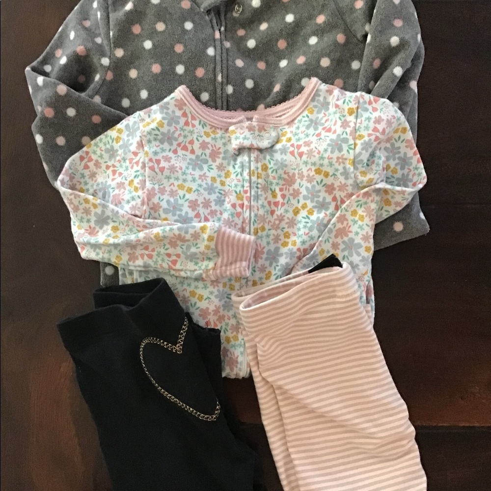 Girls 24 mo Sleepers/Leggings - Picture 1 of 6